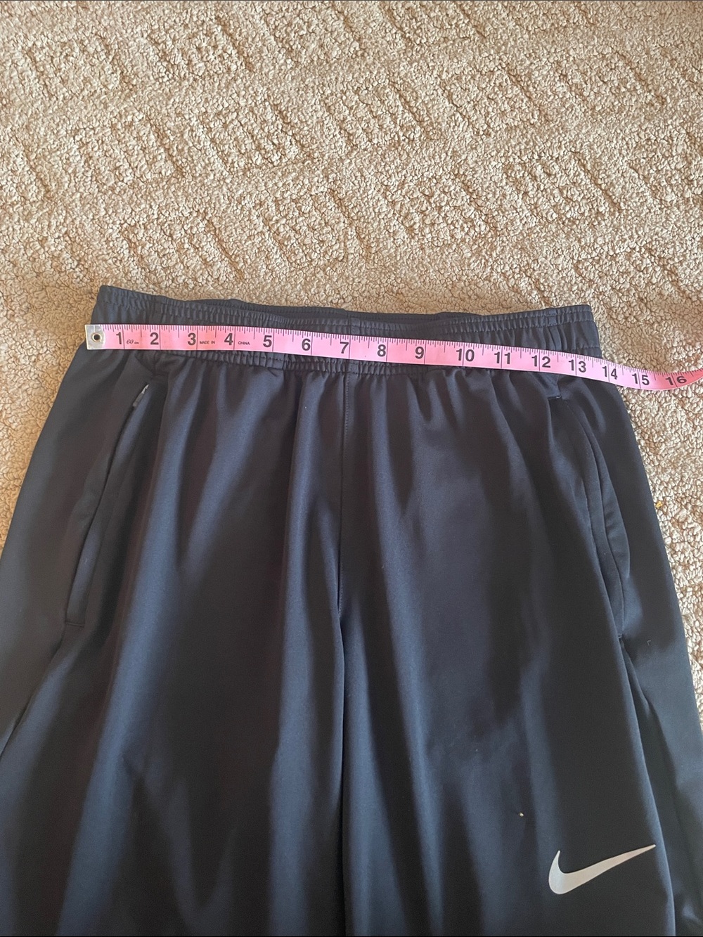 Nike Black Track Pants with White Swoosh - Picture 9 of 9